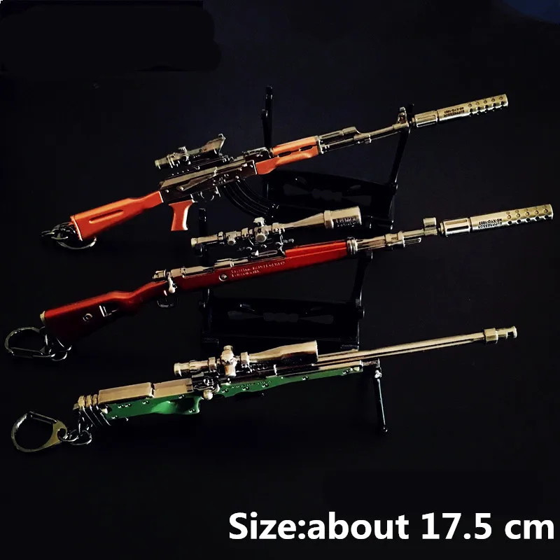Горячая игра PUBG 17 5 см пистолет Модель цепочка для ключей Llaveros высокого качества