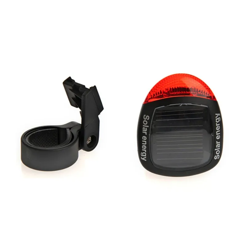 Cheap Bike Solar Energy Light Rechargeable LED Seatpost Lamp Bicycle Accessories Bike Back  Rear Tail Light Cycling Bicycle Reflector 2