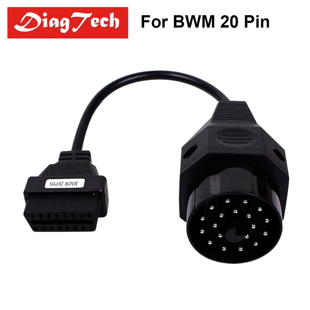 

For BMW E39 E36 X5 Z3 Cable 20Pin To 16Pin OBD2 Adapter Cable OBD2 16 PIN Female Connector OBD 2 OBD II Extension Cables For BMW