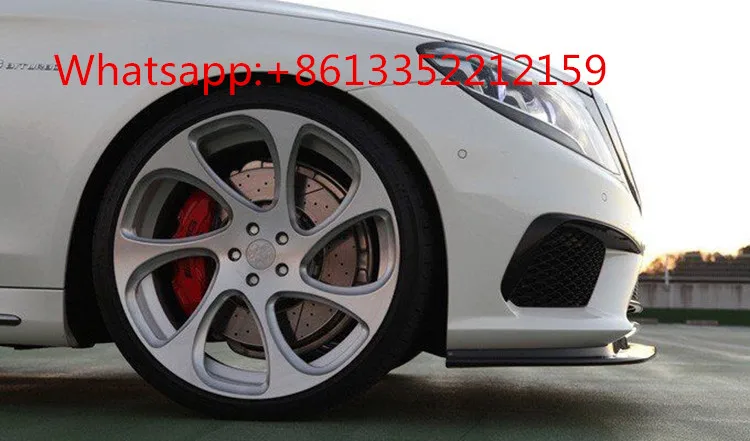 Benz S63 carbon fiber front lip and rear diffuser Kohlenstoff style fit for MB S-class W222 S63 S65 2014year ~  (6)