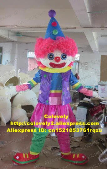 Clown Buffoon Jester Joker Comedian Funnyman Mascot Costume Adult Cartoon Character Sales Performance Classic Giftware zz4615 |