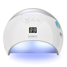 Новинка года SUN6 умный Светодиодный УФ-лампа Сушилка для ногтей портативный 48 Вт УФ-лампа для УФ-гель-лака инструмент для дизайна ногтей двойная мощность Быстрый маникюр