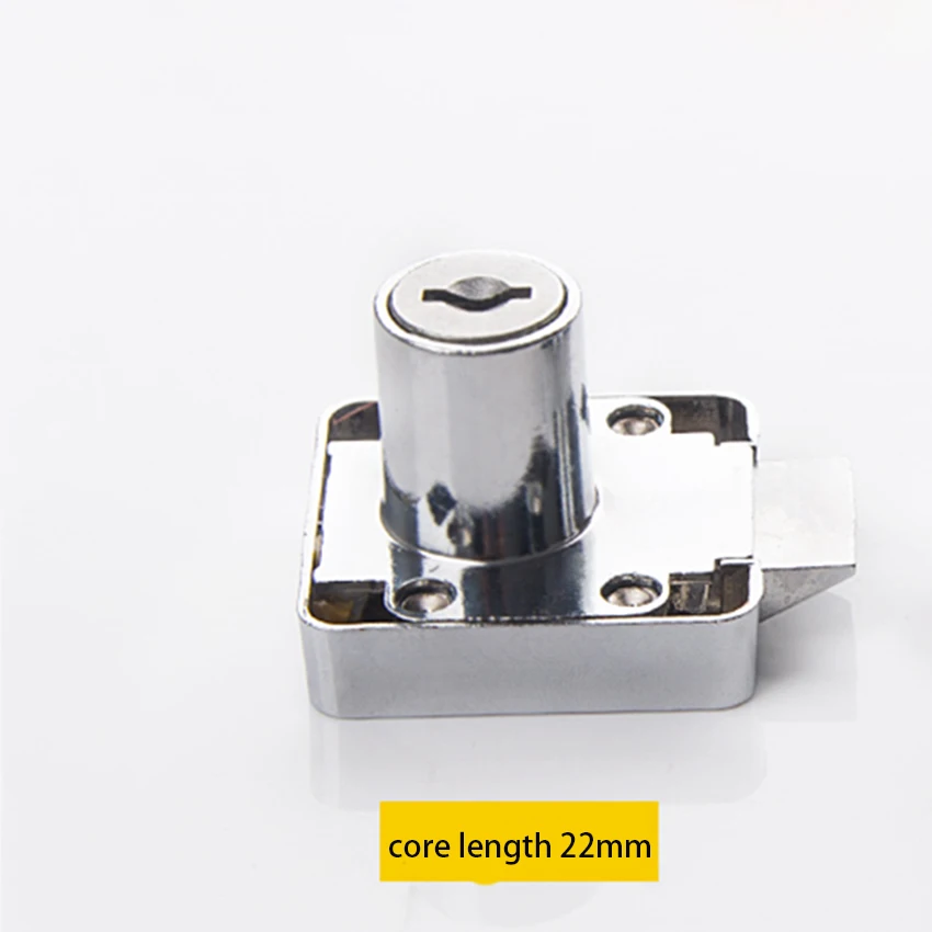 22mm/32mm Semi-automatic Drawer Lock With Key Longer Drawer Locker Alloy Safety Lock Security Furniture Locks Hardware Accessory