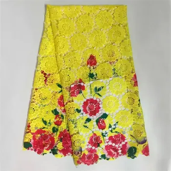 

High quality guipure lace fabric african lace cotton cord lace for party dress WS1205