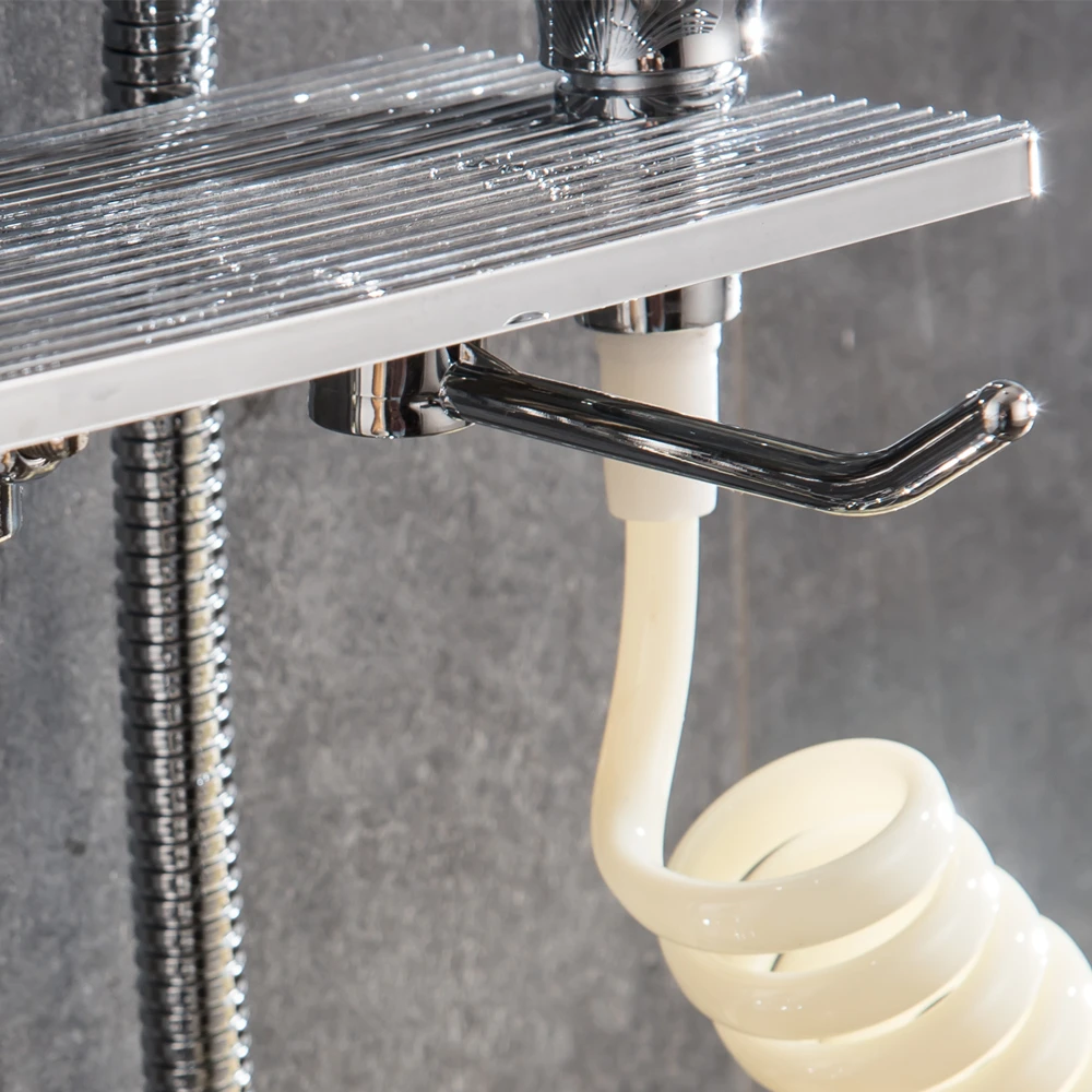 4Bathroom Shelves Kitchen Wall Shelf Shower Storage Rack Bathroom Accessories Shampoo Rack Shampo shelf Mci16