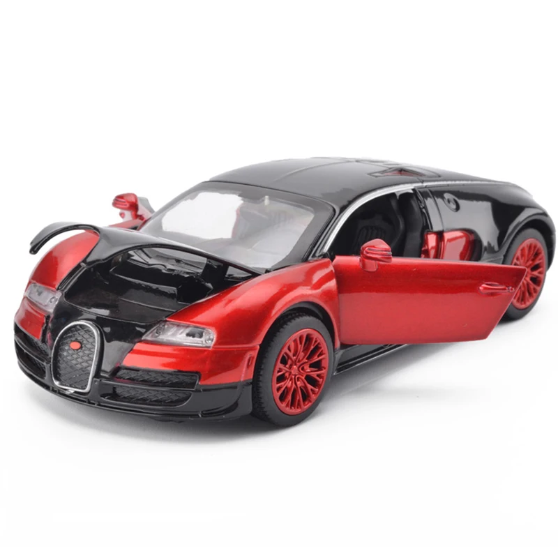 1:32 Модель гоночного автомобиля Bugatti Veyron акустические автомобили матовая