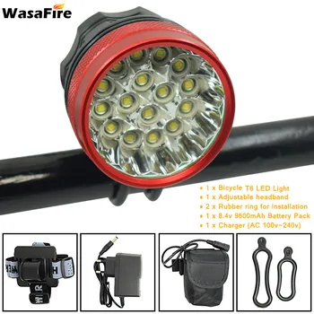 

WasaFire 40000lm 16x XML T6 LED 3Modes Bicycle Light Led farol Bike front Light luz bicicleta Headlight Lamp Bike Accessories