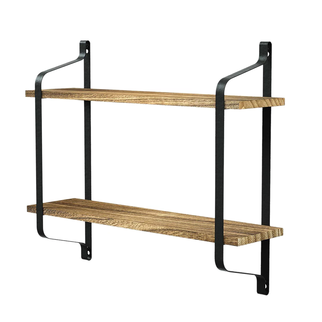 

New Nordic Multi-layer Floating Shelf Wall-mounted Book Display Shelf Holder Storage Rack for Home Office Room Decor - Black