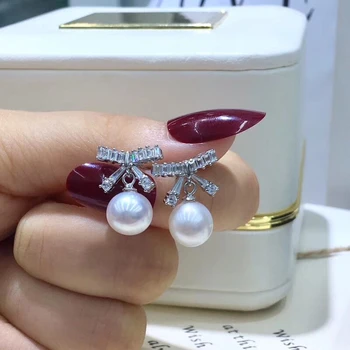 

925 Sterling Silver Earrings Findings Nice Quality Earrings Settings Mountings Parts Mounts for Pearls Agate Coral Beads Stones