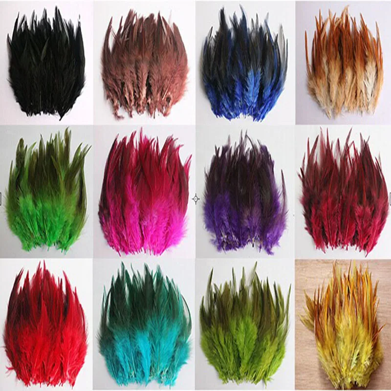 

50pcs 4-6inch/10-15cm high quality pheasant feather,natural color and dyed feathers,DIY jewelry accessories