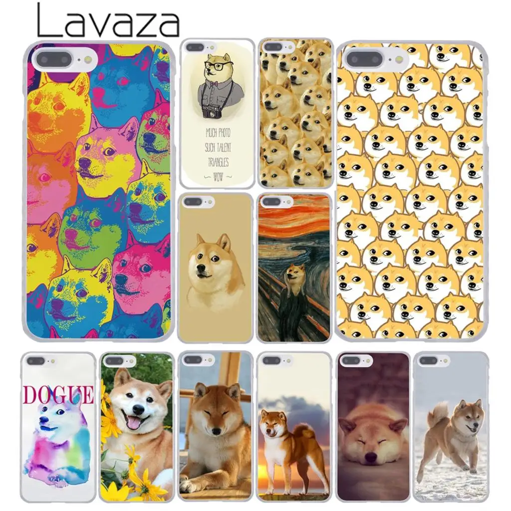 Твердый чехол для телефона Lavaza Brush Doge Shiba с забавной собачкой iPhone XR XS X 11 Pro Max 10 7 8 6S 5