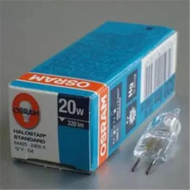 Новинка OSRAM 64425 12 В 20 Вт лампа, 2800 K, 320LM, микроскоп общего освещения, 12V20W G4 Вольфрамовая галогенная лампа - Испускаемый цвет: Тёплый белый