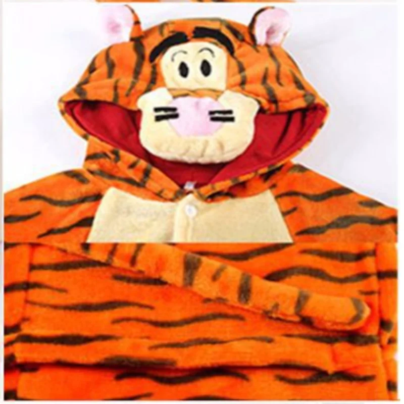 Новые детские пижамы Kingurumi прыгающий тигр комбинезон для мальчиков и девочек