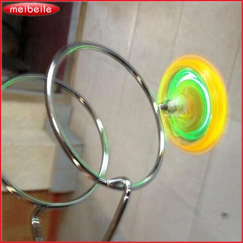1pcs Flashing gyroscope rotating colorful magic toy gyroscope