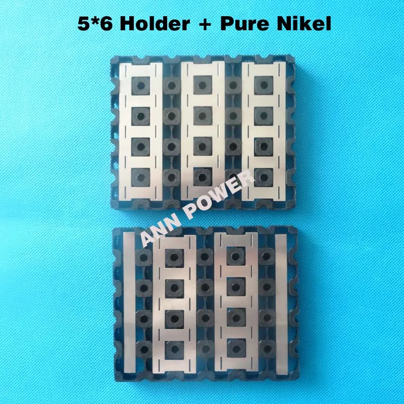 

5*6 battery holder and pure nickel strip, For 18650 lithium battery pack, 5P6S or 6P5S holder / bracket, Factory direct supply