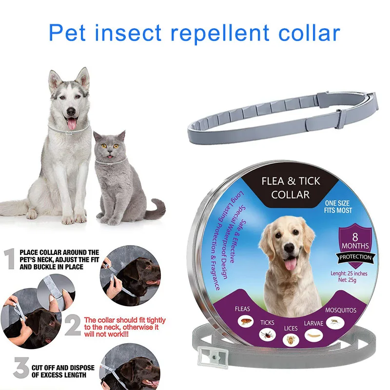 

Novel Summer Guard Flea Tick Collar for Dogs Cat Pets Proeessional Safe Collars Shipping