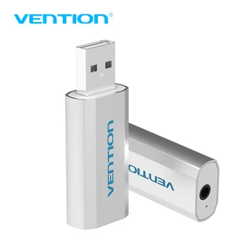 

Vention USB To 3.5mm Sound Card Mic Speaker 3D External Sounds Cards Adapter For WinXP/7/8/10 Vista Chrome os for Earphone Aux