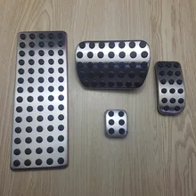 4pcs Complete Sport Foot Pedal Cover Kit For Mercedes Benz W447 Metris Vito V-Class Valente 2015 2016 2017