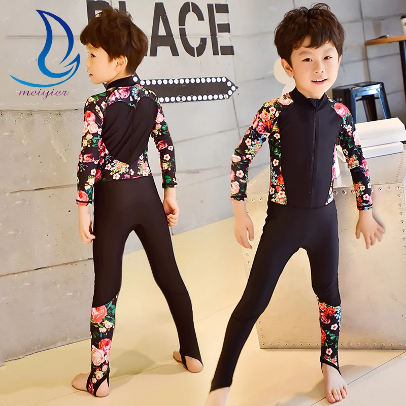 Maillot de Bain Manches Courtes pour gar/çons 2 pi/èces de Costume Solaire de Natation Maillots de Bain pour gar/çons