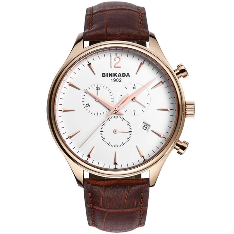 

Men's Quartz Watch Waterproof Leather Male Leisure 2018 New Sport Wrist Clock Top Brand Luxury 16 Z