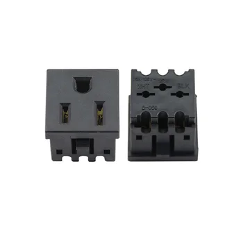 

American Standard Power Socket Embedded Three-hole Power Outlet Module 125V 15A US Socket For Machine Cabine