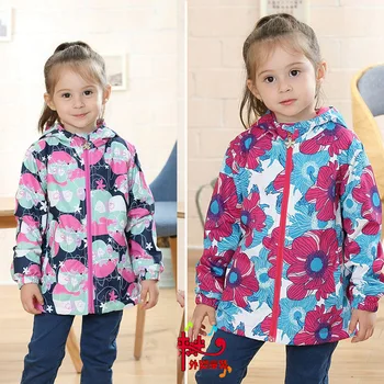 

new girls/children/kids spring/autumn jacket, 3 colors for option, warm fleece lining, girls windbreaker, size 98 to 146