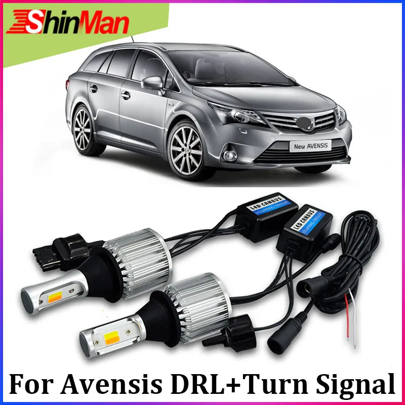 

ShinMan WY21W 7440 T20 LED led Turn Signals led daytime running light drl turn light daylight For Toyota Avensis T27 2009-2014