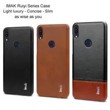 Imak Ruiyi светильник из искусственной кожи чехол для Asus Zenfone Max Pro M1 ZB601KL ZB602KL/ZE620KL ZS620KL ZB633KL ZB631KL тонкая задняя крышка