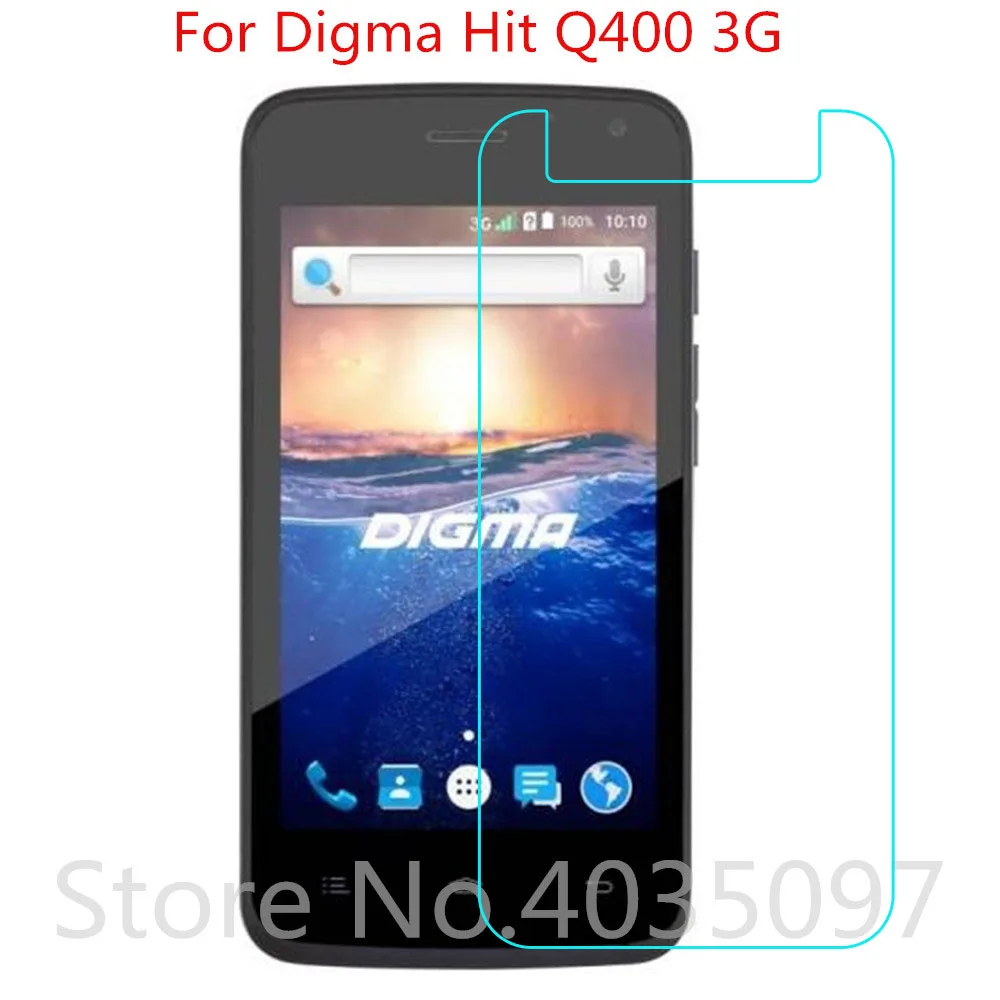 2.5D 9H закаленное стекло для Digma Hit Q400 3G на телефон защитная пленка экрана СТЕКЛО |