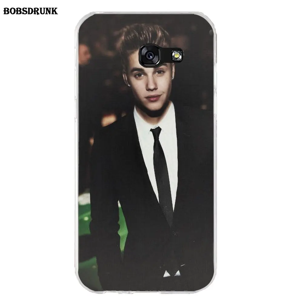 EJGROUP For Samsung Galaxy A3 A5 A7 J1 J2 J3 J5 J7 2015 2016 2017 Soft Cover Handsome Justin Bieber