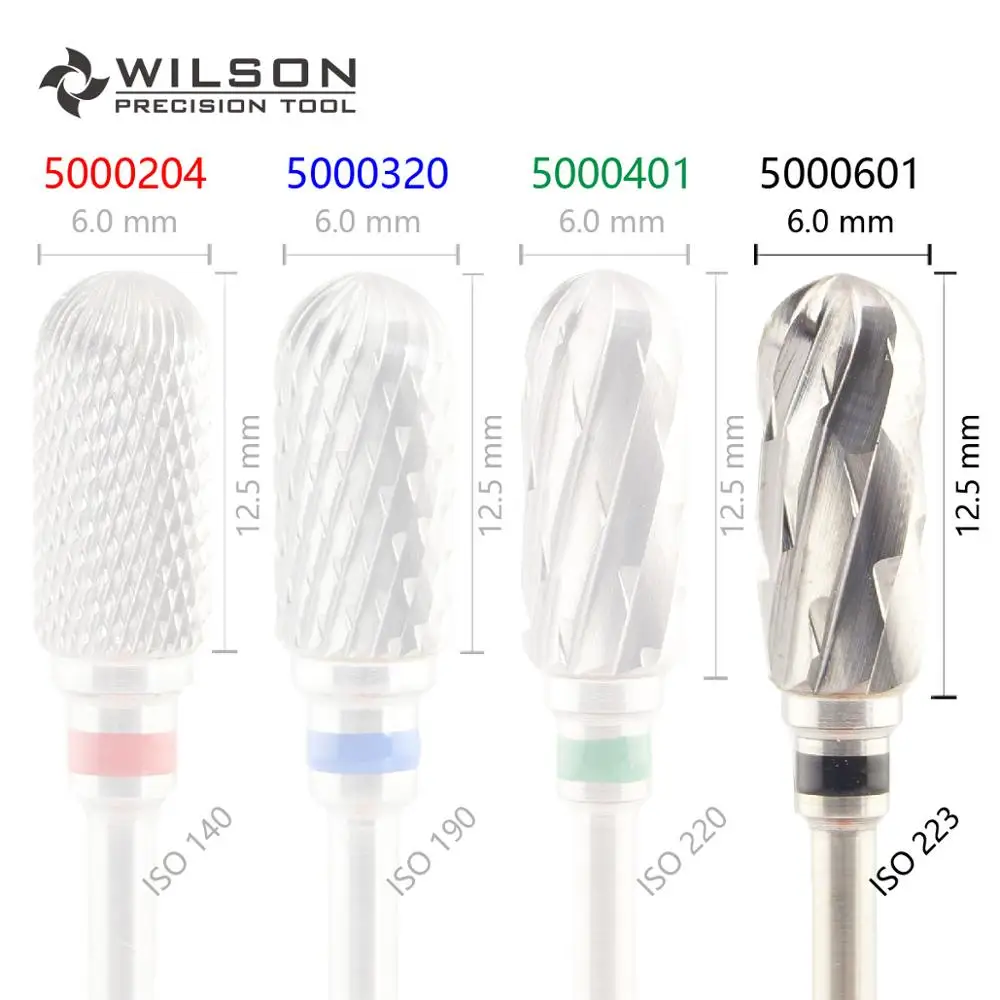 Цилиндрический Борс из карбида вольфрама HP WILSON iso143 060 Cross Cut зубные лабораторные