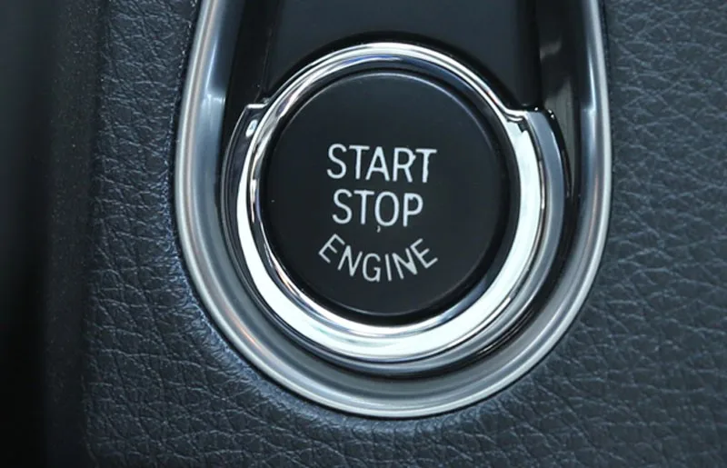 

For BMW X1 F48 2 3 4 Series F30 2013-2017 Accessories ABS Chrome Car Engine Start Ring Trim