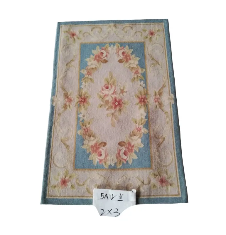2'x3 Aubusson ткань Ковры S ручной работы Ковры s Новая Зеландия ручной шерсти Aubusson Ковры для украшения дома