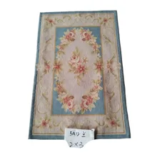 2'x3 Aubusson ткань Ковры S ручной работы Ковры s Новая Зеландия ручной шерсти Aubusson Ковры для украшения дома