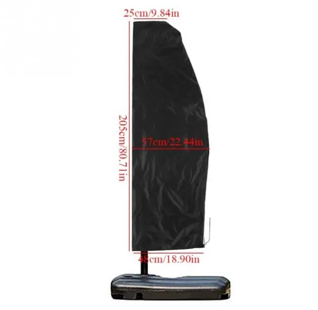 205CM Garden Outdoor Umbrella Cover Waterproof Rainproof Dustproof Oxford Cloth Umbrella Cover Parasol Rain Cover Accessories - Цвет: 205CM