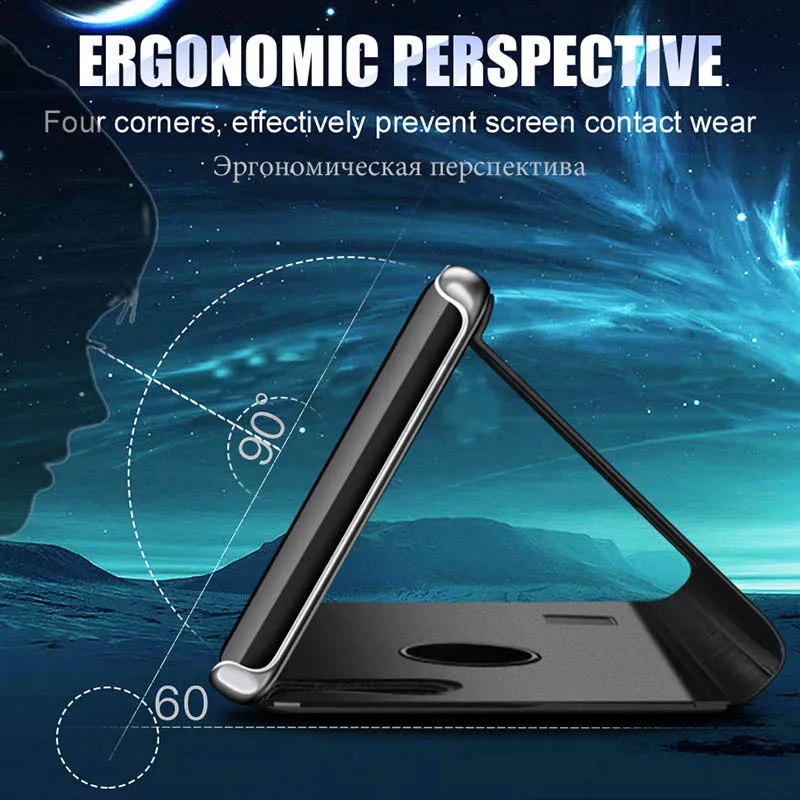 ZNP-Smart-View-Flip-Case-For-iphone-6-6s-7-8-X-Cases-Luxury-Flip-Stand
