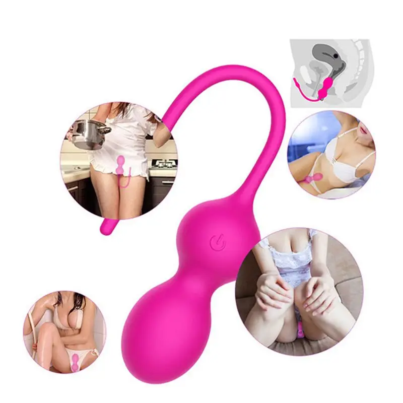 Safe Silicone Smart Kegel Ball Vaginal Tight Exercise Female Small Ball Adjustable 4 Modes Massage Sex Toy