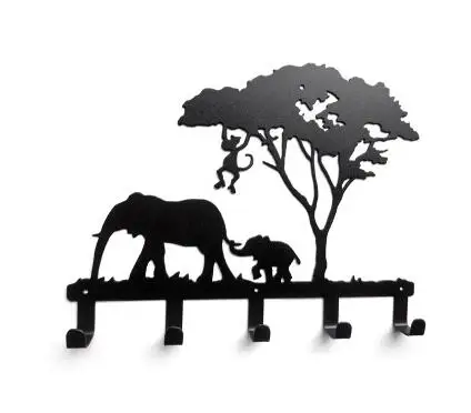 Wrought iron clothes hook,