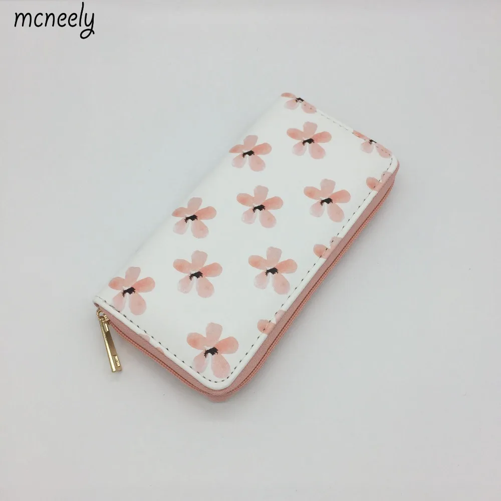 

Hot Selling Flower Pattern Lovely Long Women Wallet Clutch Purse Wallet Purse For Women Purse Card Holders Wallet