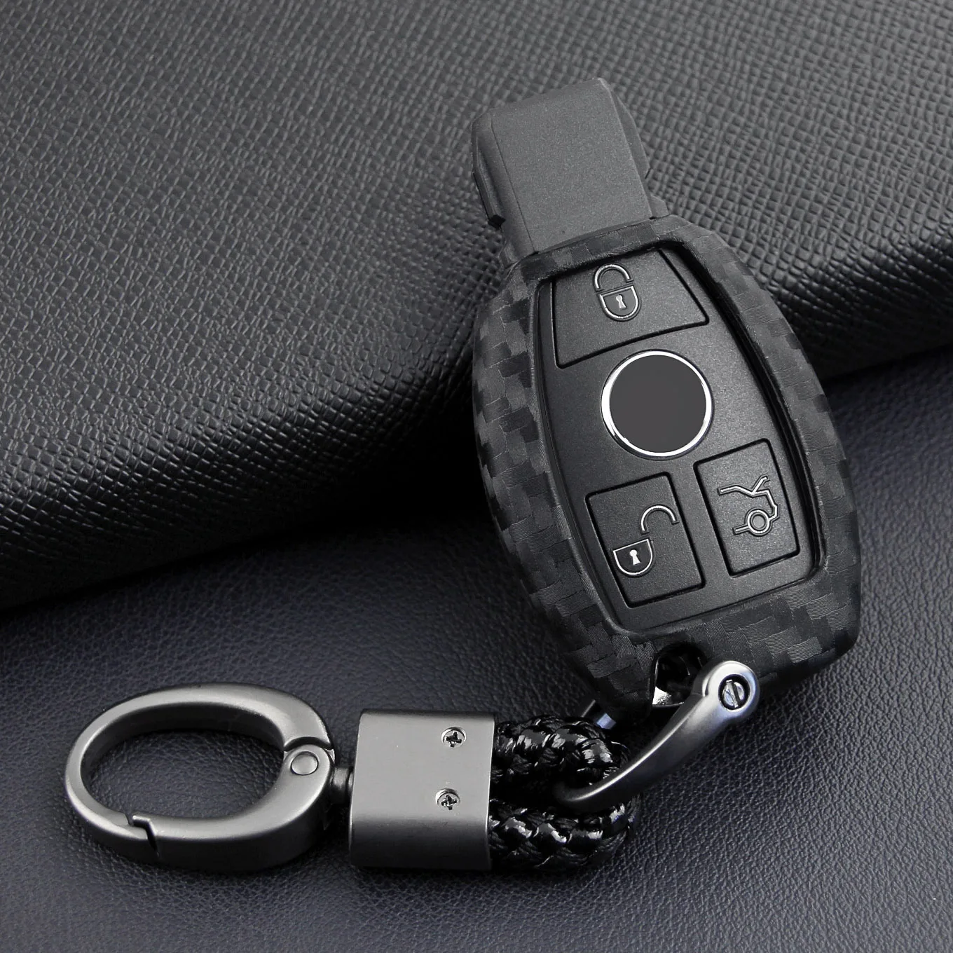 Карбоновая автомобильная сумка для ключей чехол Mercedes Benz BGA AMG W203 W210 W211 W124 W202 W204 W205