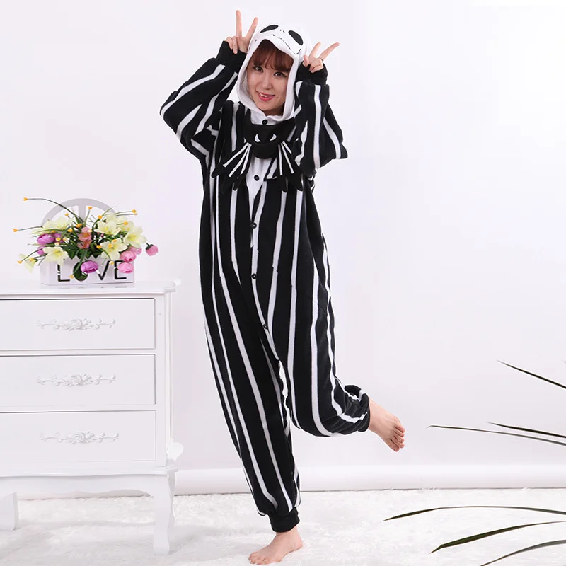 Jack Skellington Skeleton Designer Onesie Anime Pajamas ...