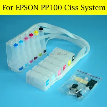 

6 Color With PP-100 Chip Resetter For Epson PP50 PP100II PP-100II PP100AP PP100N PP-100N PP100 Ciss System
