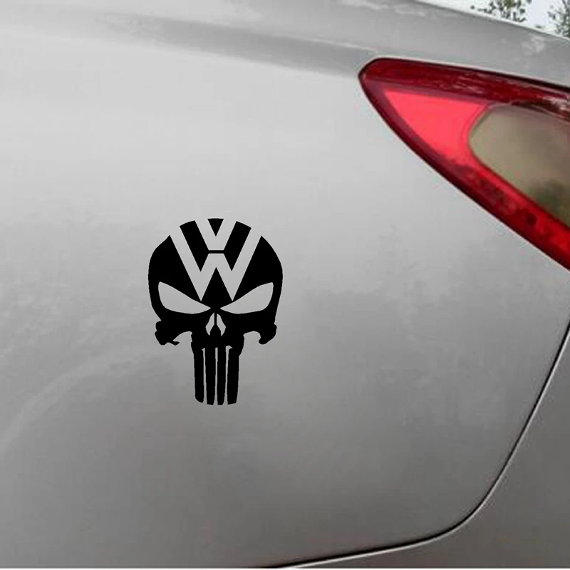 Cool Punisher Skull Vinyl Sticker Marvel Comics Car Window Decals Cool Punisher Skull Vinyl Sticker Marvel Comics Car Window Decals For Volkswagen Vw Turbo And Etc Decoration In Wall Stickers From Home Garden On