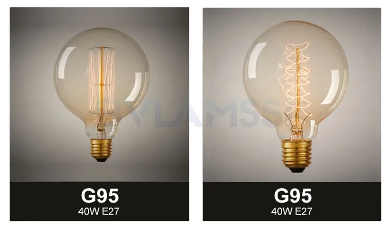 Лампа Эдисона в стиле ретро, винтажная лампочка эдисона, лампа накаливания ST64 G80, лампа накаливания, карбоновая лампа для освещения, Подвесная лампа