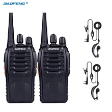 2pcs Baofeng Pofeng BF-888S Walkie Talkie Radio Transceiver 5W 400-470MHz Two Way Portable for Hunting Radio Two Way Radio