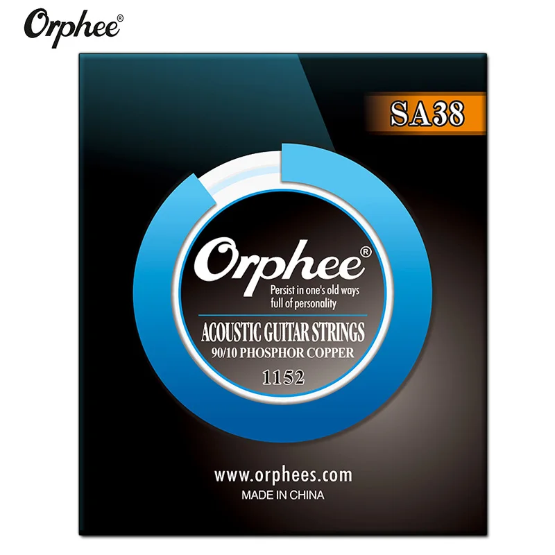 

Orphee 6pcs/set Acoustic Guitar Strings Hexagonal Nickel Alloy Core+ Phosphorus Copper Wound Strings Guitar Accessories