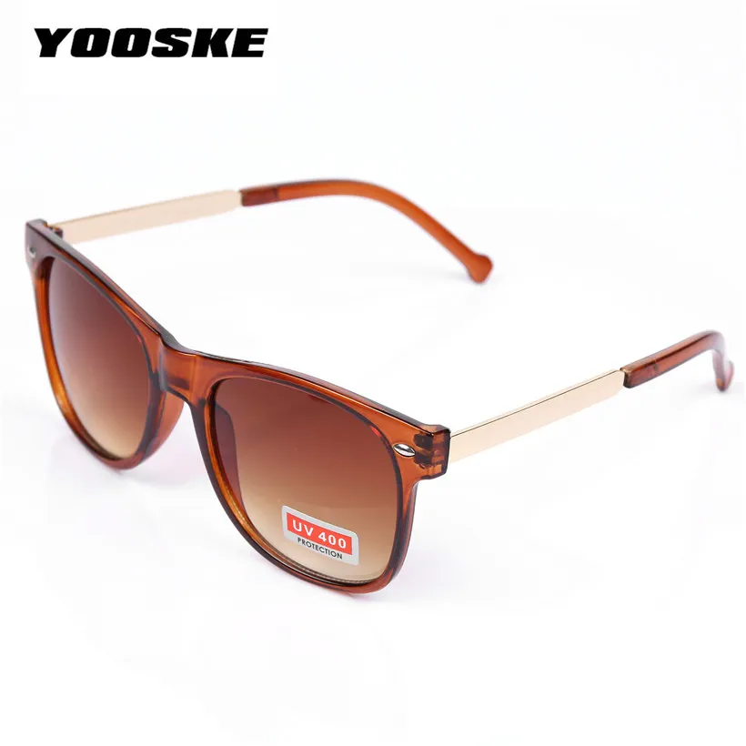 YOOSKE Vintage Men's Women's Sunglasses Male Female Sun Glasses Fashion