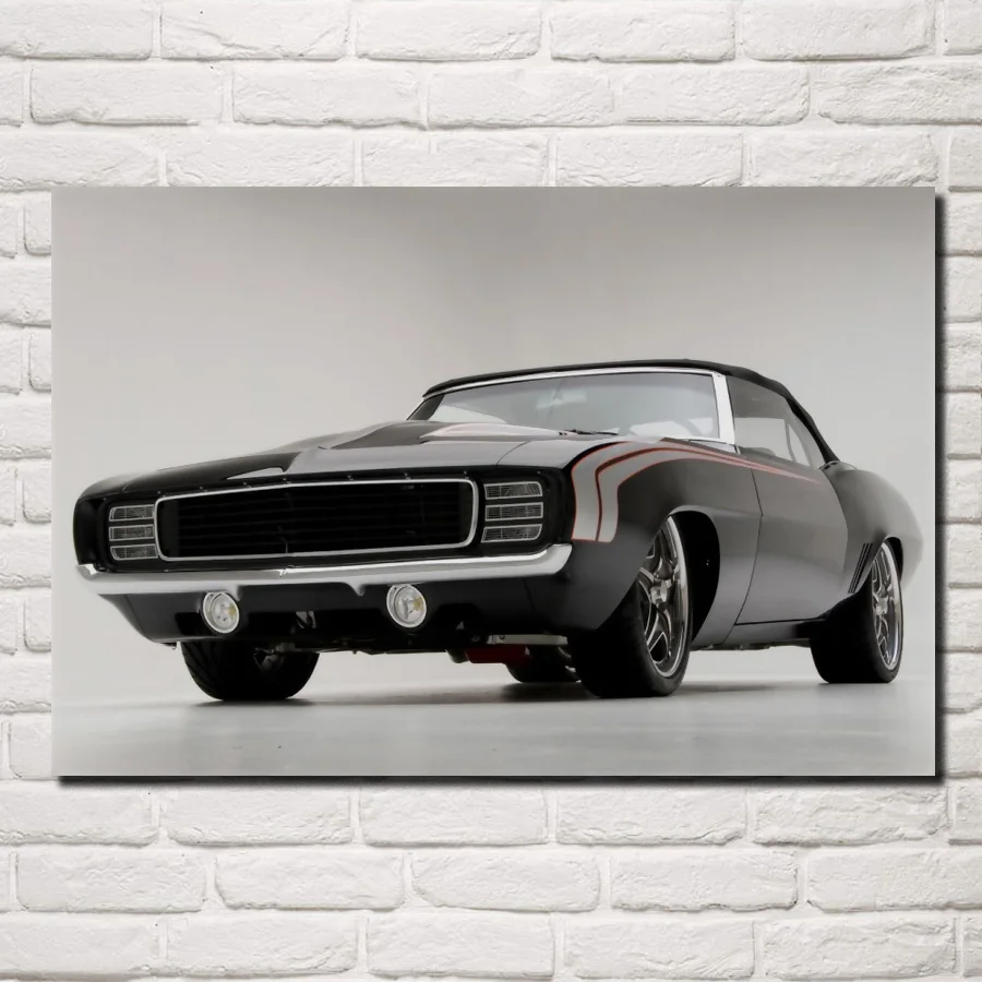 1969 Camaro retro cool muscle car KC223 Living room home wall modern