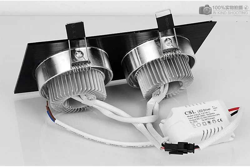 DHL 10 Вт 2x10 Вт 3x10 Вт CREE COB светодиодный потолочный светильник с регулируемой яркостью Epistar светодиодный потолочный светильник Встраиваемый Точечный светильник AC110V-220V CE UL