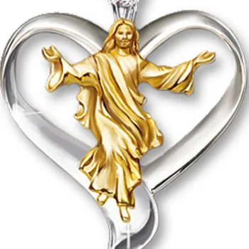 

Jesus Praying Necklace Christian Jesus Pendant